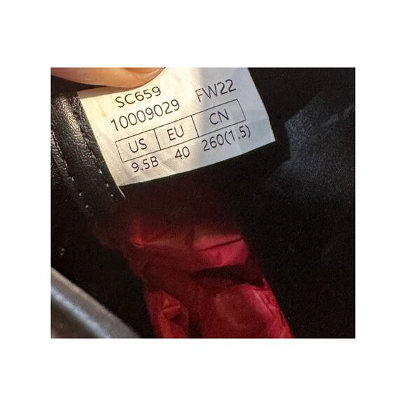 Stuart Weitzman Curveblock 100mm Black Booties Lambskin Leather Size 9.5 NWOB - Picture 14 of 15